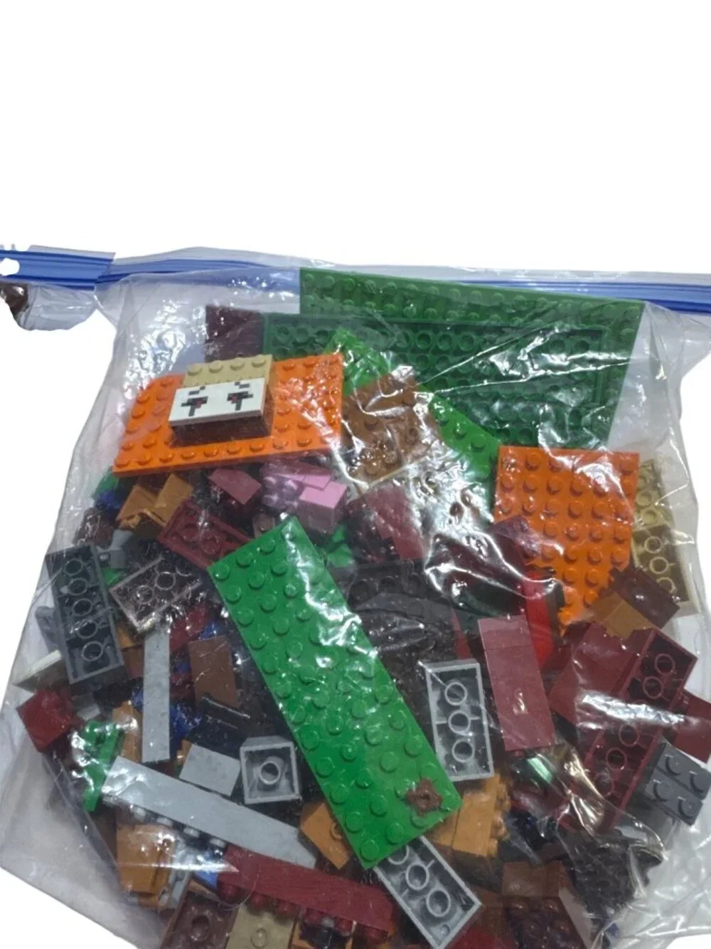Lego Bulk Building Blocks Minecraft Assorted Colors Shapes Bricks 3lb 2oz Multi